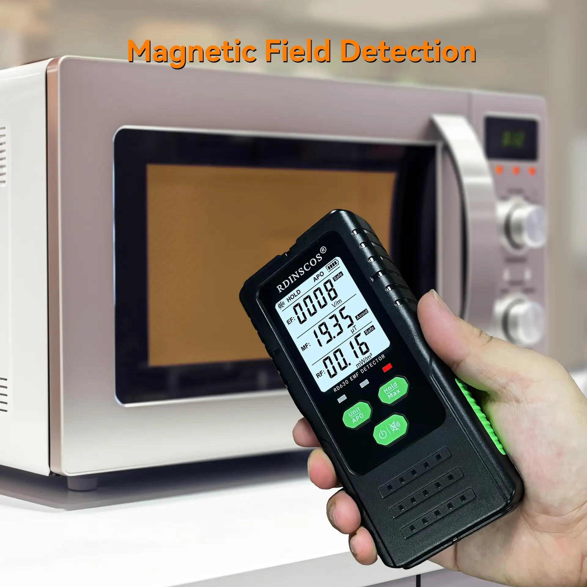 RDINSCOS EMF Meter 3-in-1 Colour Screen for Home UK gallery image 2