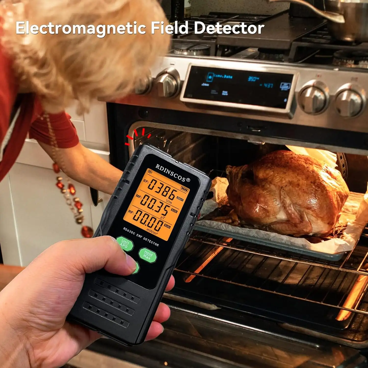 RDINSCOS EMF Meter 3-in-1 Colour Screen for Home UK gallery image 10